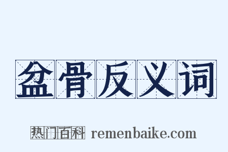 盆骨反义词是什么意思的图片